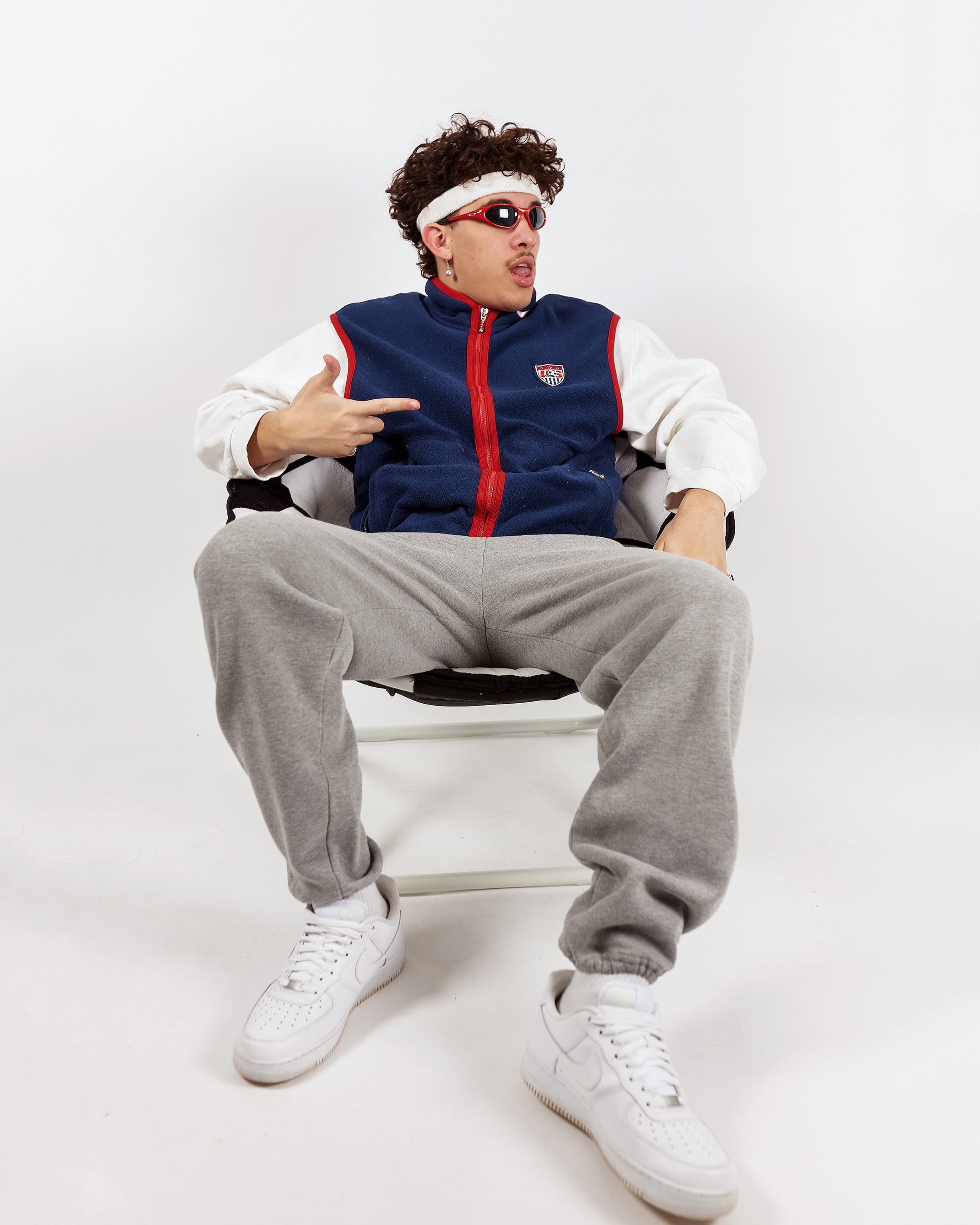 90's Nike Team USA Football Fleece Vest