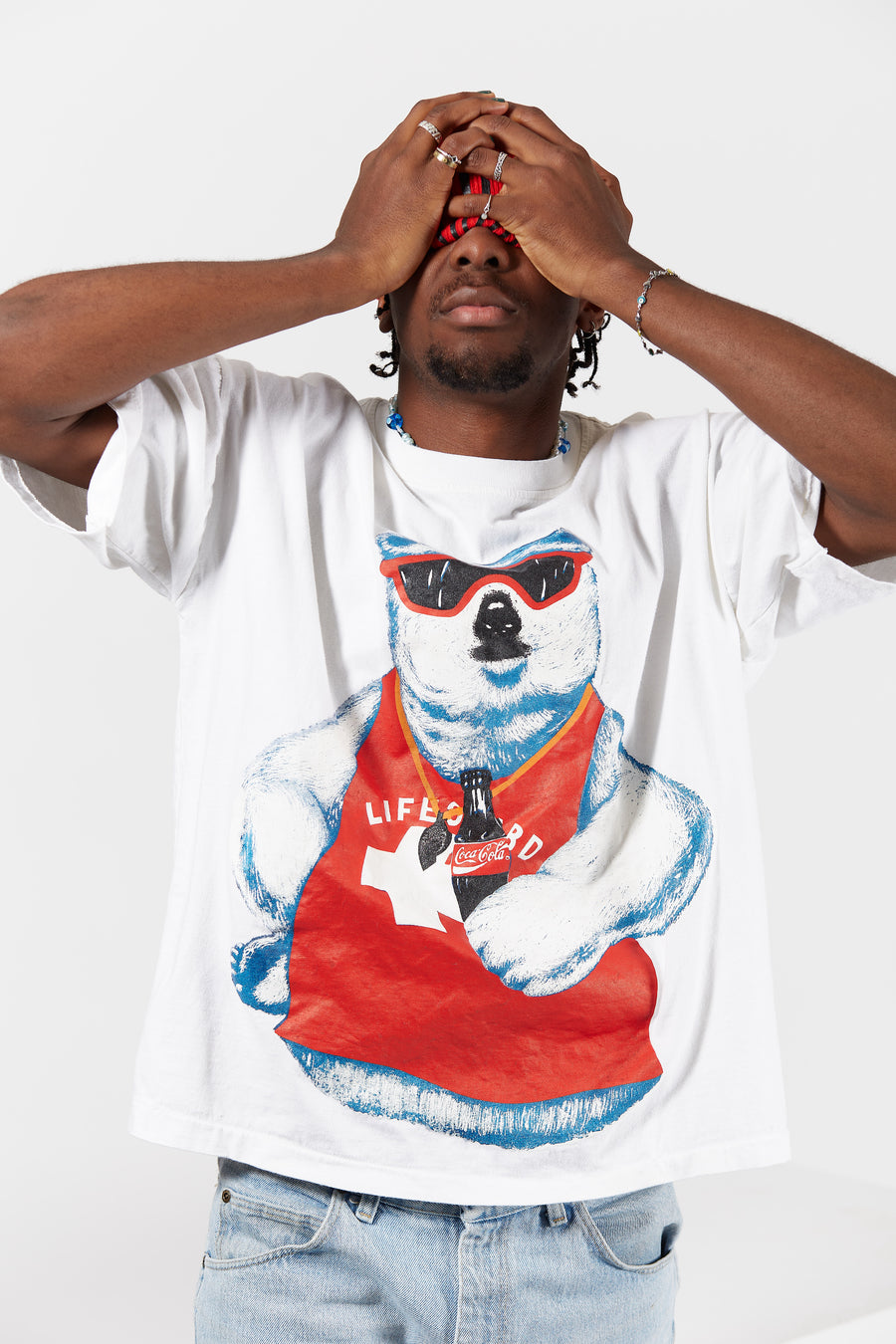 1994 Coca-Cola Polar Bear Lifeguard T-shirt