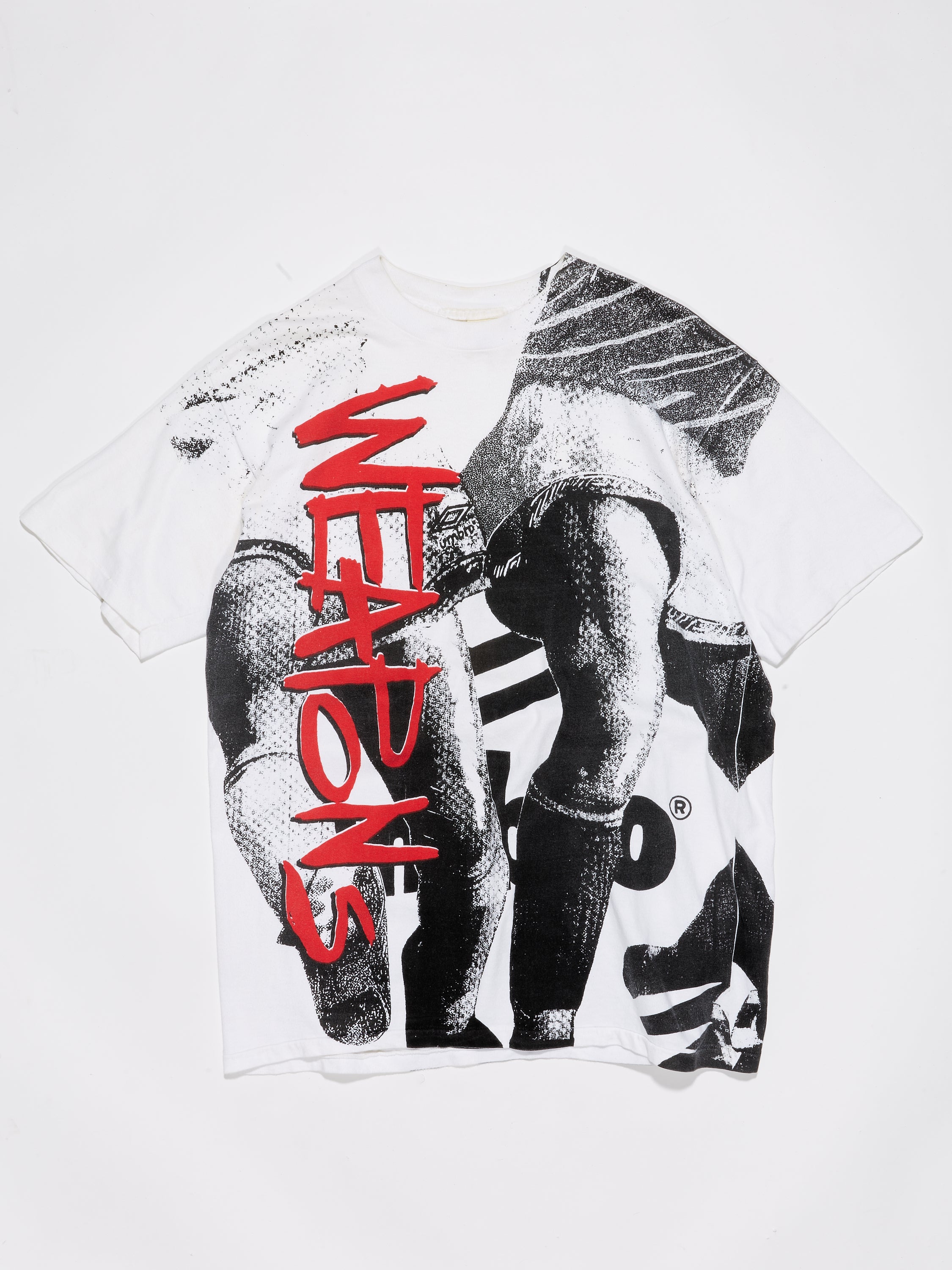 Umbro All Over Print T-shirt in a vintage style from thrift store Twise Studio