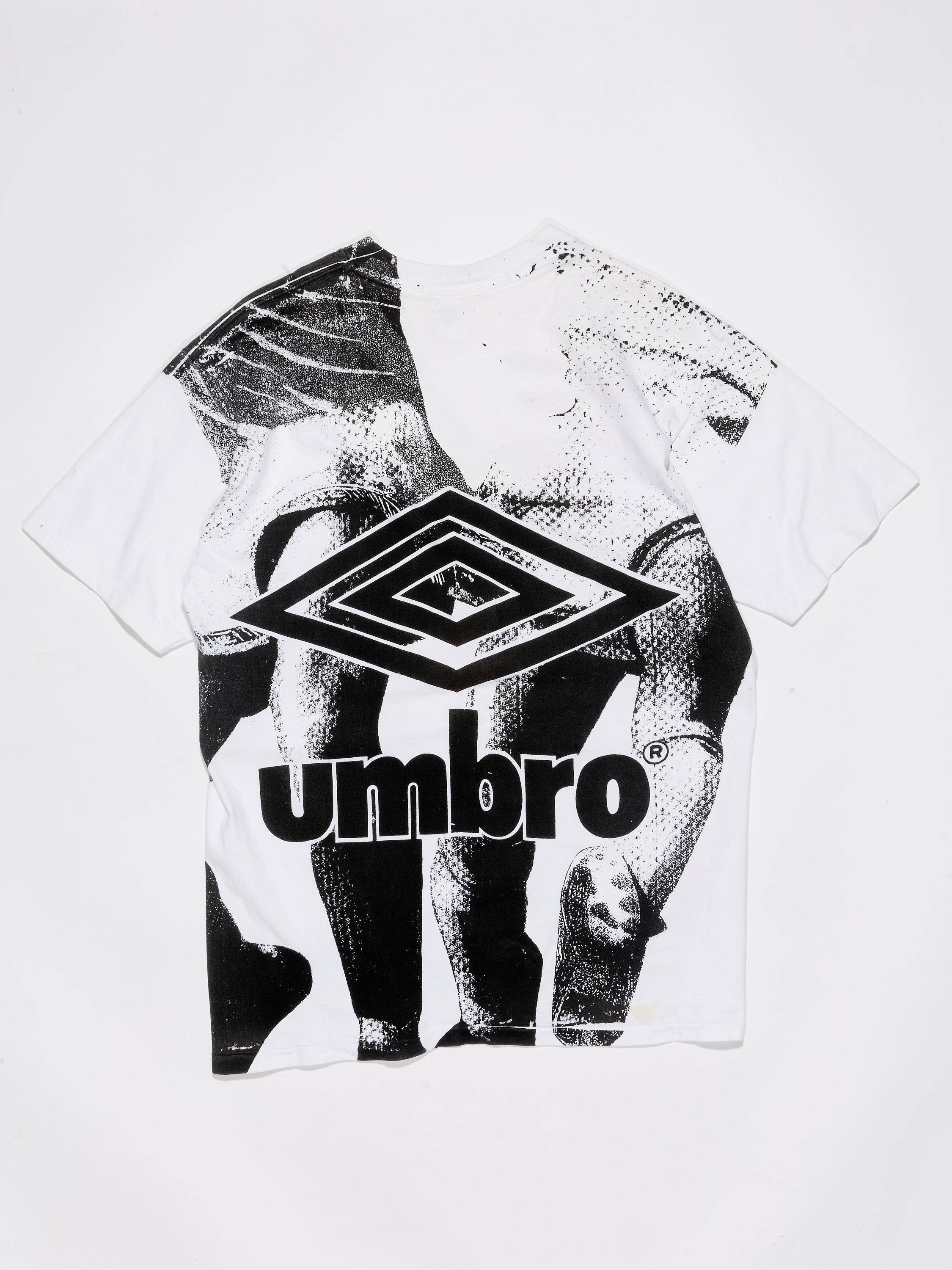 Umbro All Over Print T-shirt in a vintage style from thrift store Twise Studio