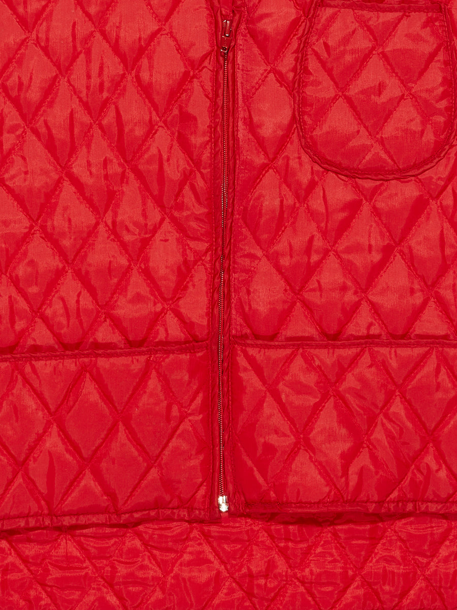 Light Quilted Vest By Duck Bay in a vintage style from thrift store Twise Studio