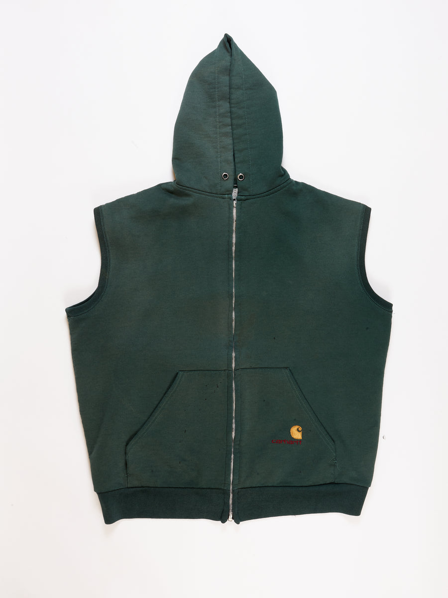 Carhartt Thermal Lined Hooded Vest in a vintage style from thrift store Twise Studio