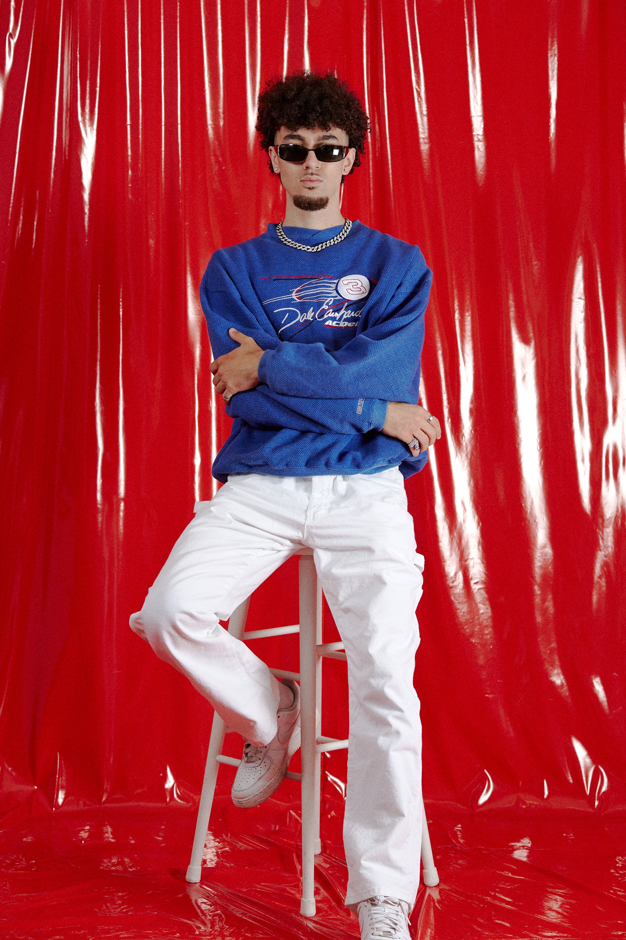 Dale Earnhardt Nascar Sweatshirt in a vintage style from thrift store Twise Studio