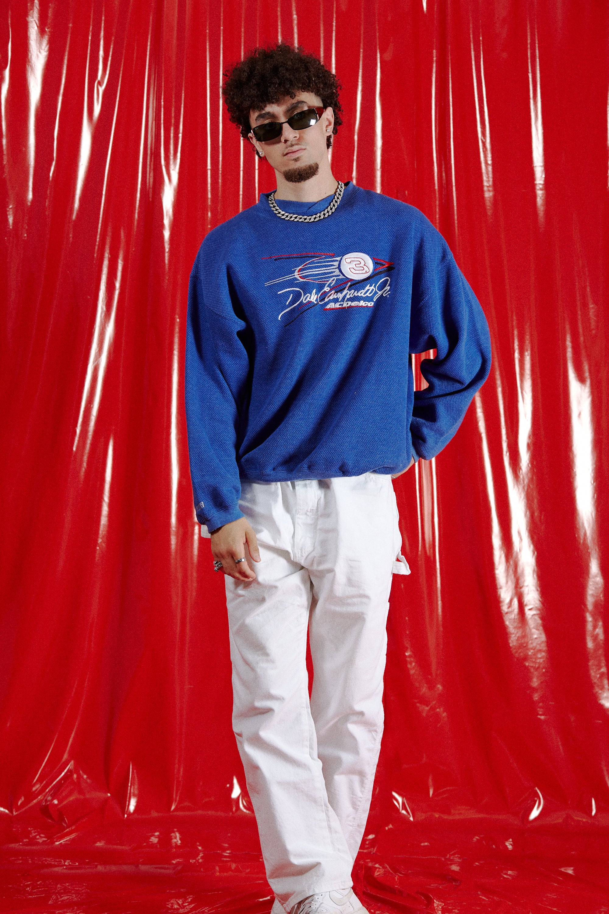 Dale Earnhardt Nascar Sweatshirt in a vintage style from thrift store Twise Studio