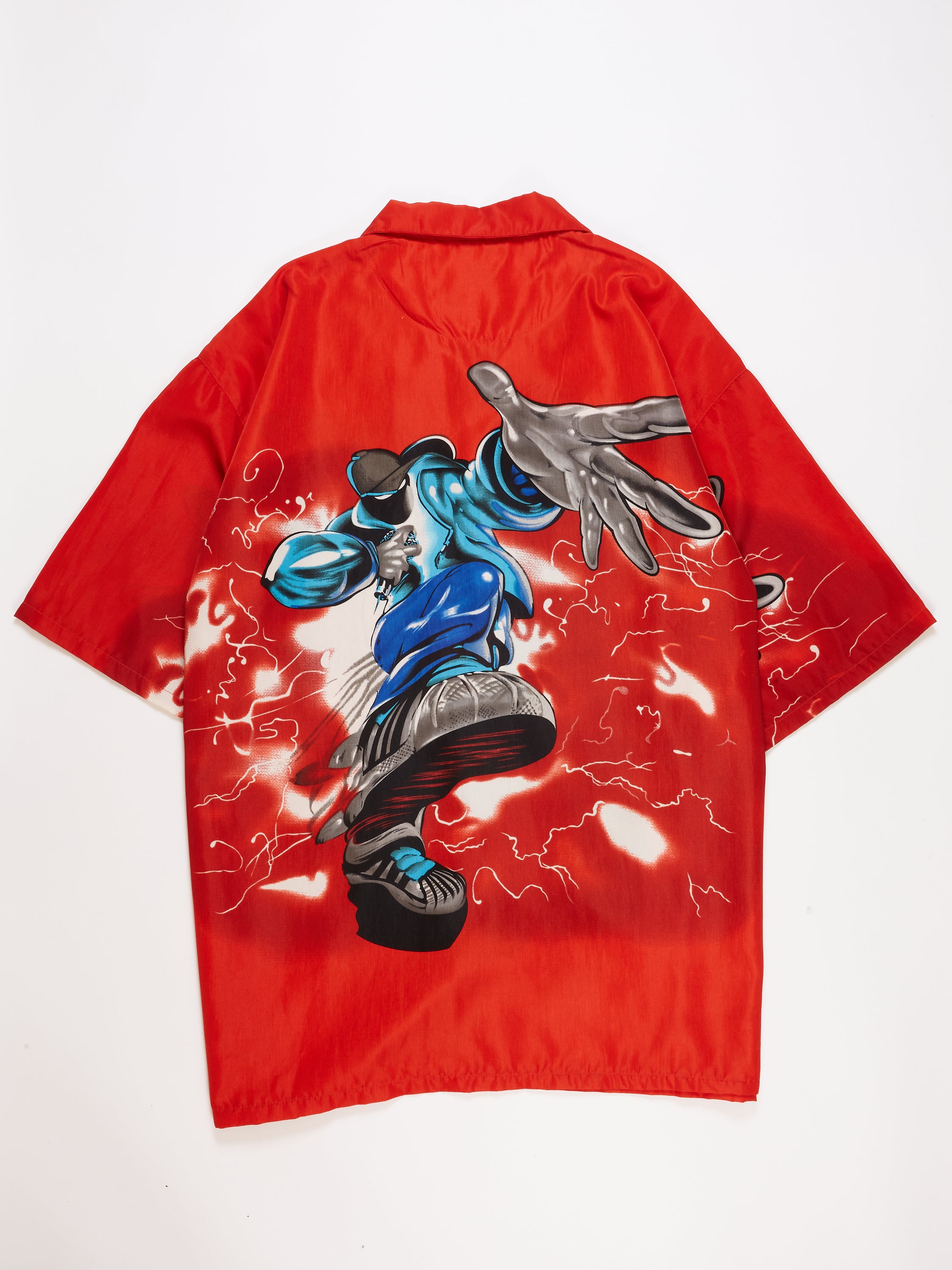 Early 2000s Hawaiian Buttun Up Shirt in a vintage style from thrift store Twise Studio