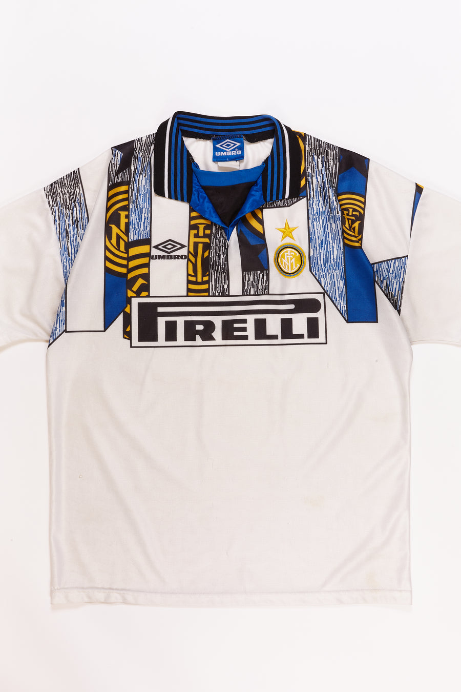 1995-96 Inter Milan Umbro Away Jersey in a vintage style from thrift store Twise Studio