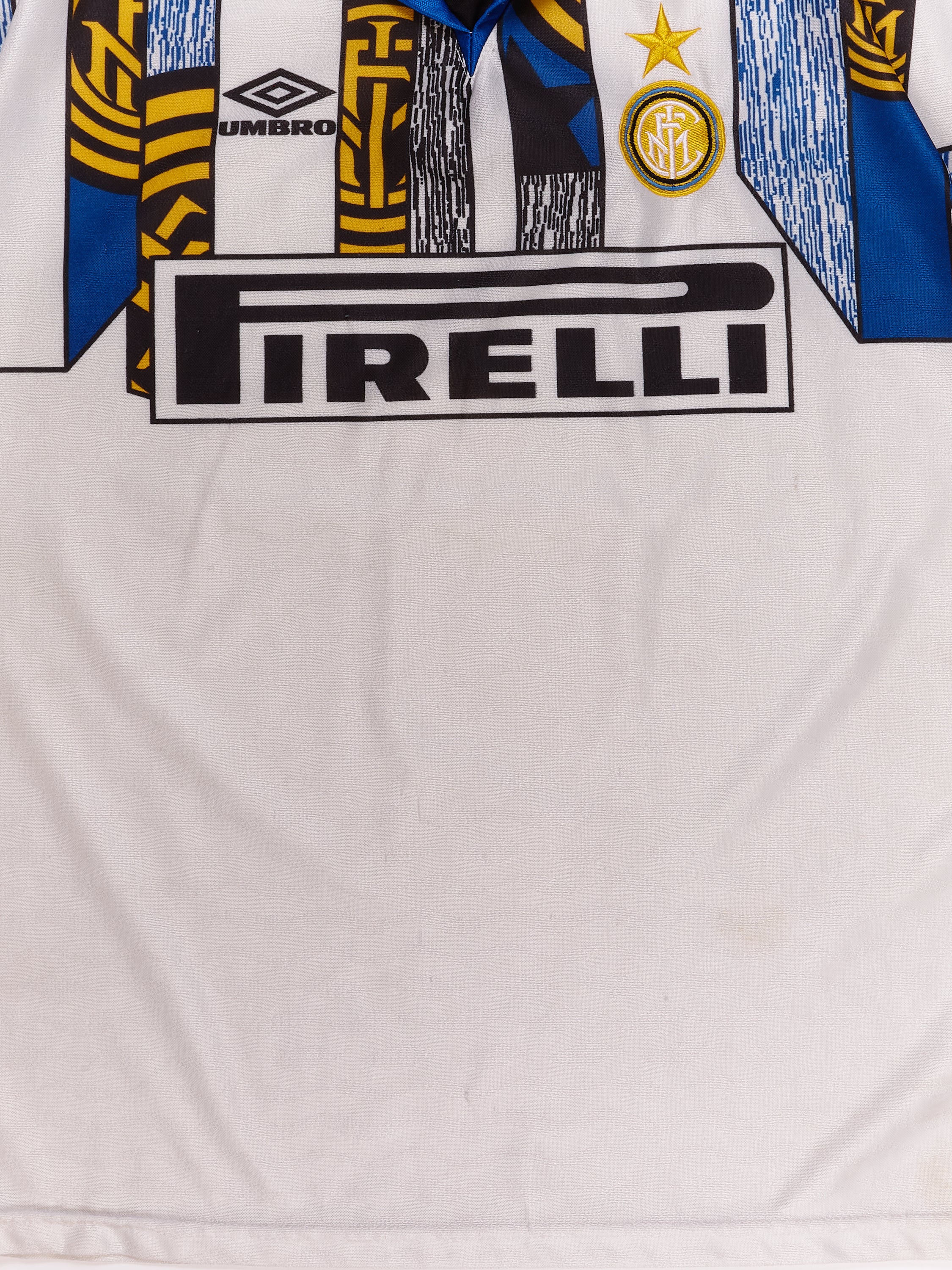 1995-96 Inter Milan Umbro Away Jersey in a vintage style from thrift store Twise Studio
