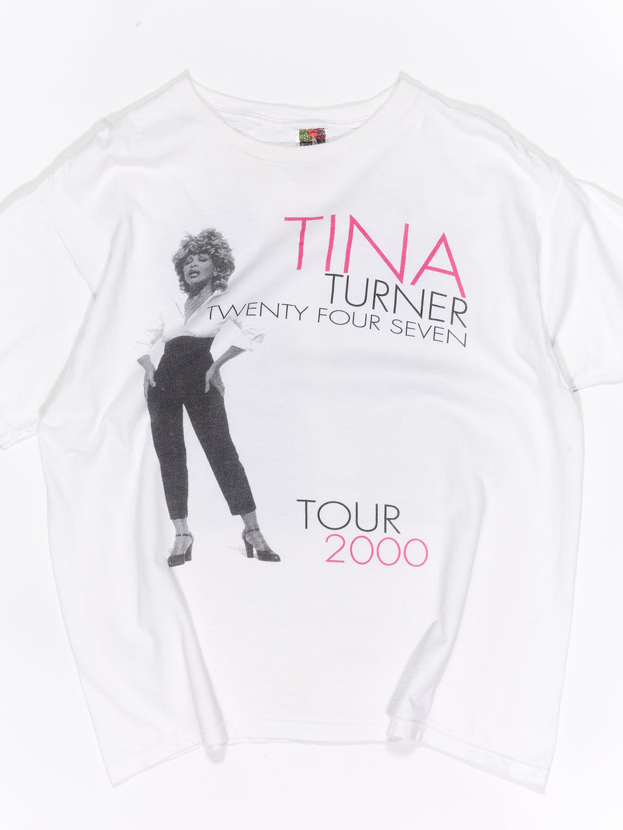 Tina Turner 2000s Tour T-shirt in a vintage style from thrift store Twise Studio