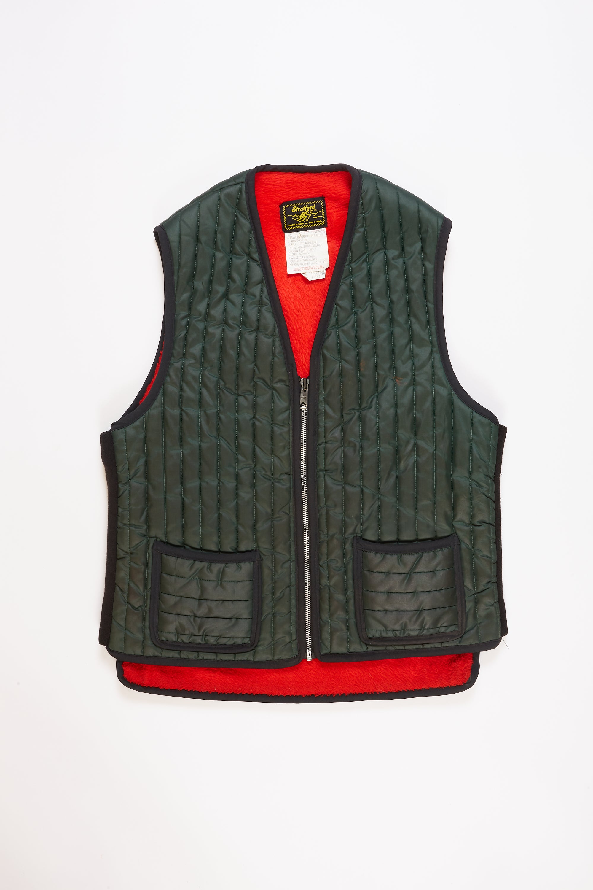 Lined Quilted Vest By Stratford in a vintage style from thrift store Twise Studio