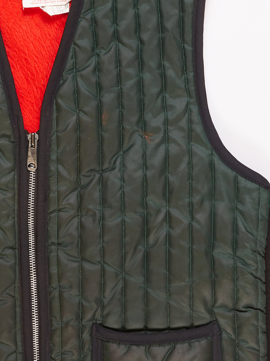 Lined Quilted Vest By Stratford in a vintage style from thrift store Twise Studio