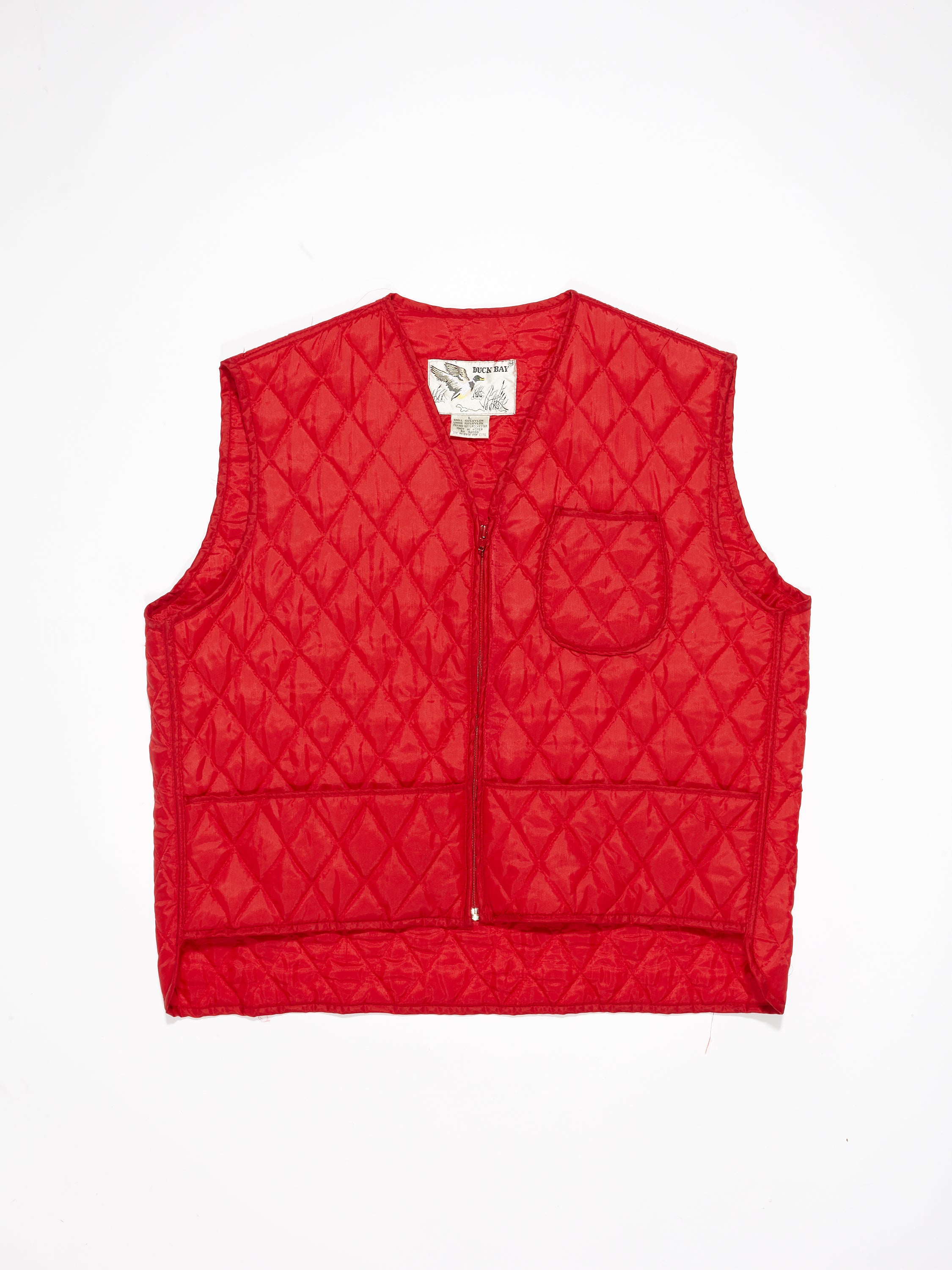 Light Quilted Vest By Duck Bay in a vintage style from thrift store Twise Studio