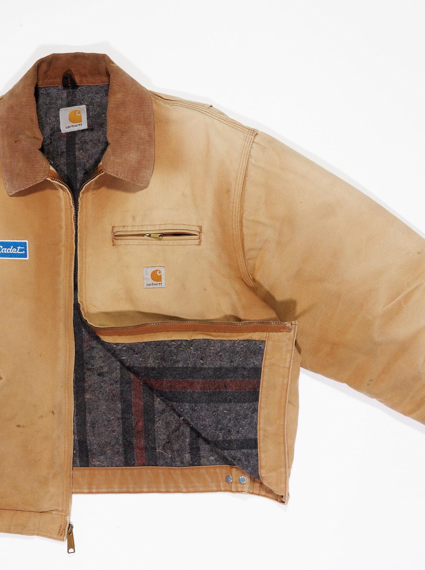 Carhartt Blanket Lined Detroit Jacket in a vintage style from thrift store Twise Studio