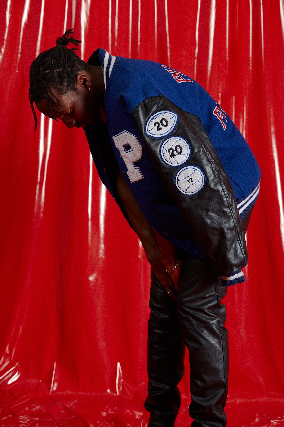 Pilgrim Varsity Letterman Jacket in a vintage style from thrift store Twise Studio