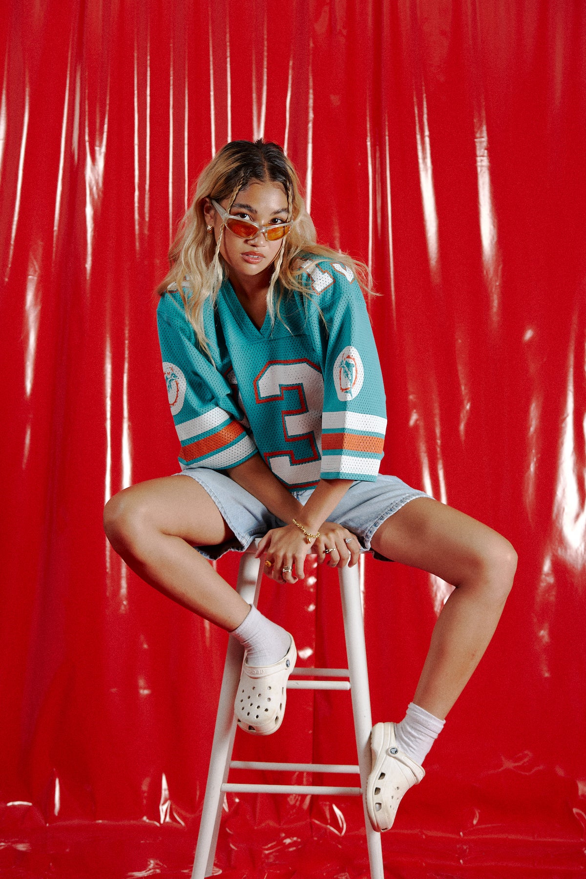 Miami Dolphins n.13 Jersey in a vintage style from thrift store Twise Studio