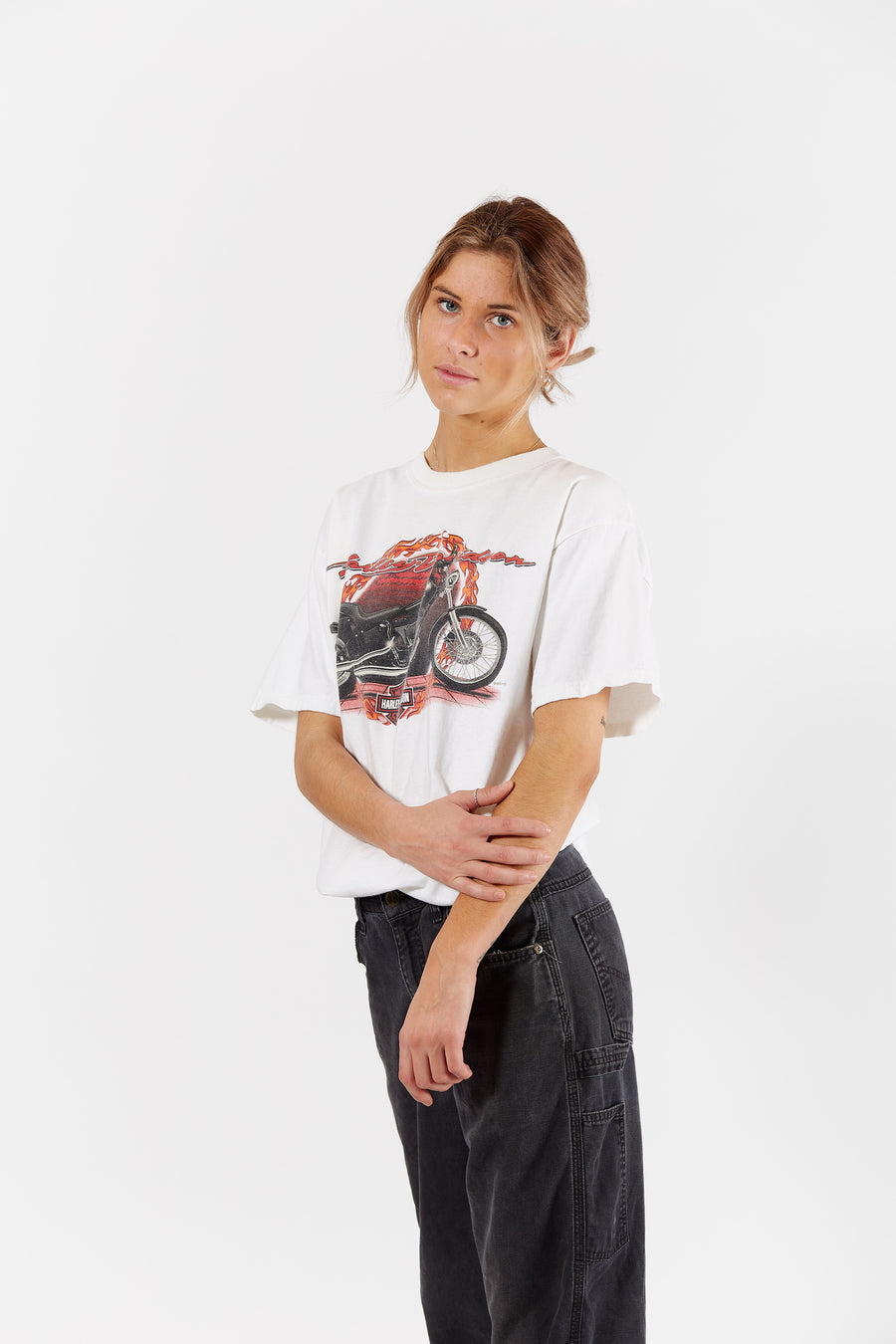 2003 Harley-Davidson Fenwick T-shirt in a vintage style from thrift store Twise Studio