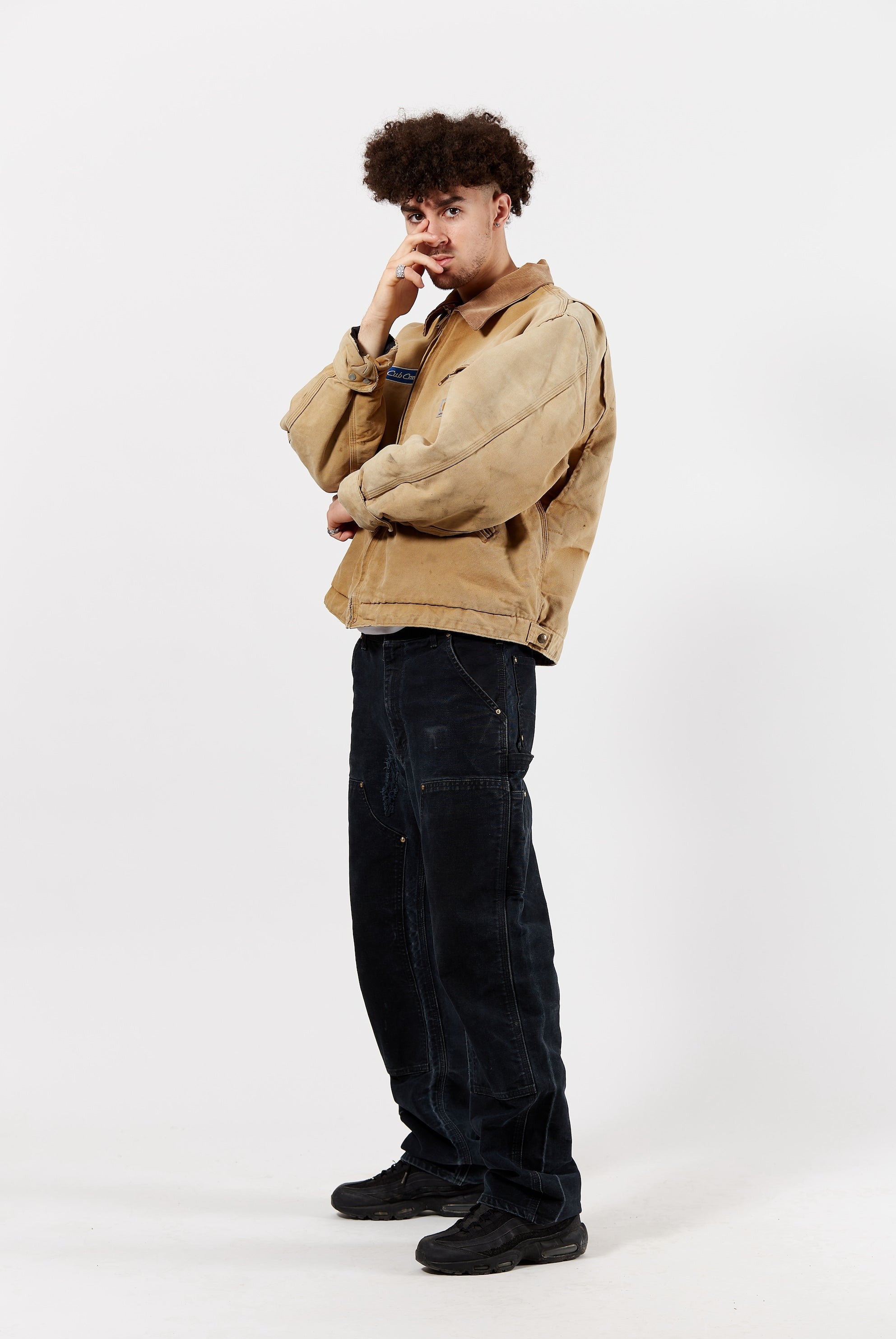 Carhartt Blanket Lined Detroit Jacket in a vintage style from thrift store Twise Studio