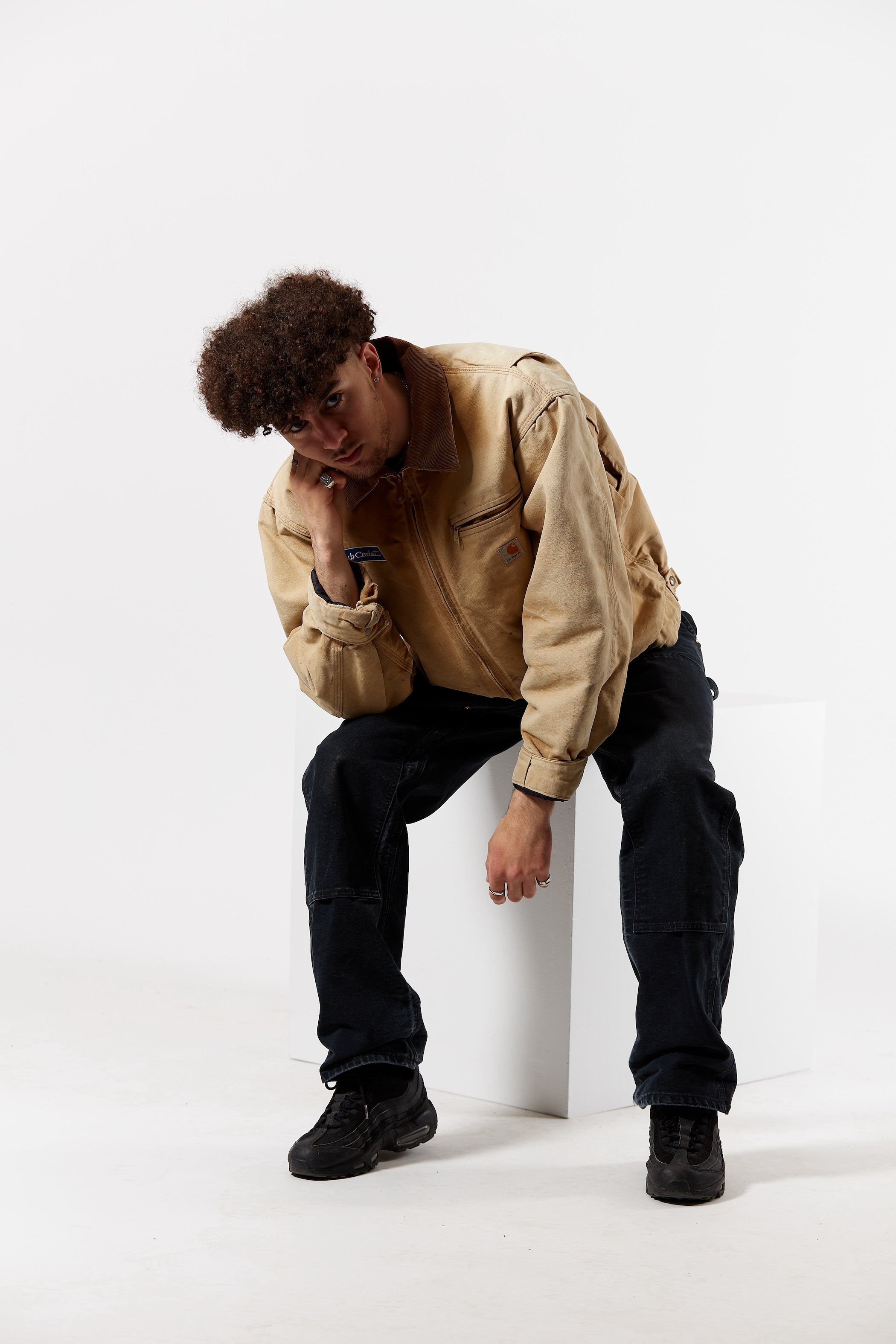 Carhartt Blanket Lined Detroit Jacket in a vintage style from thrift store Twise Studio