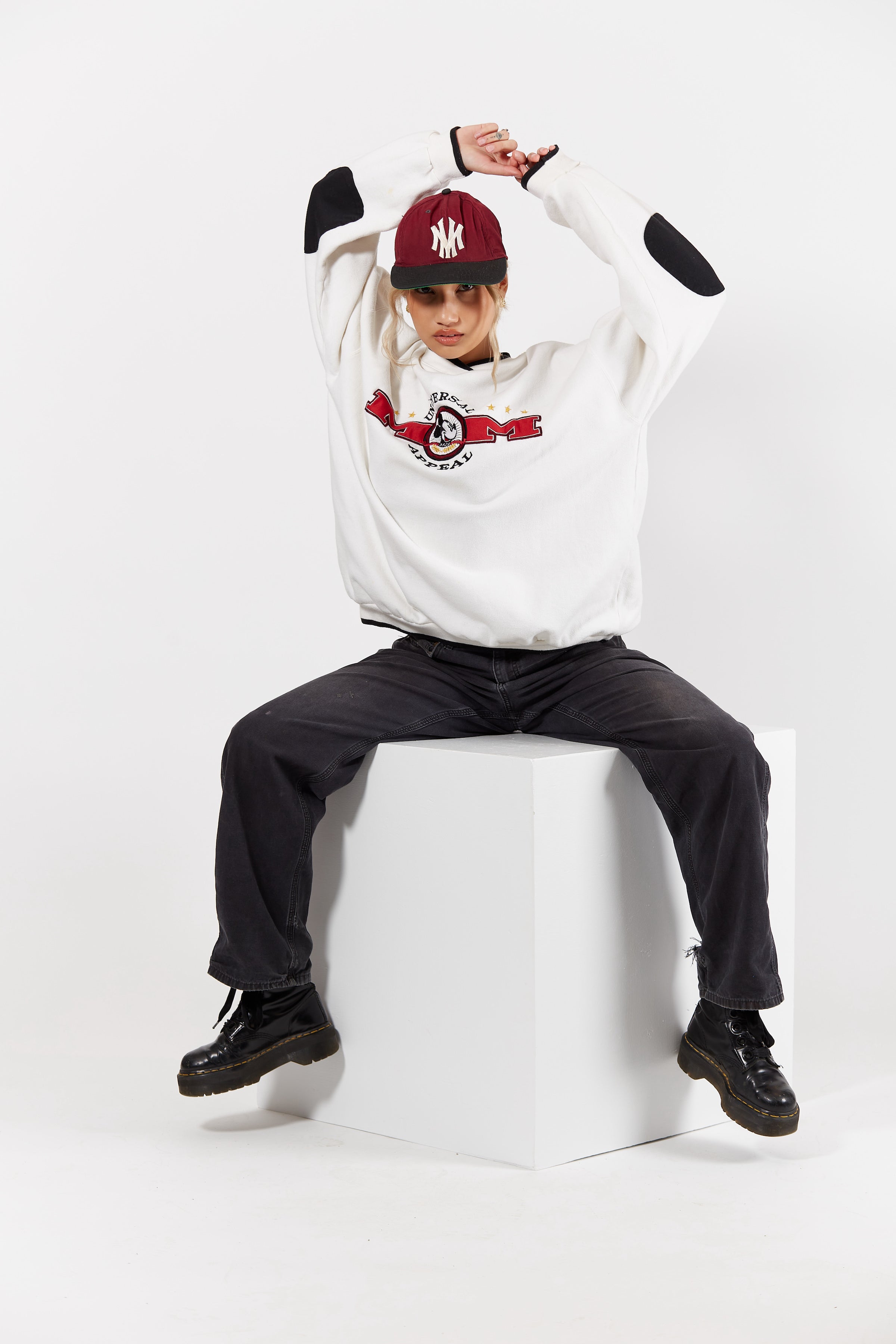 Mickey Mouse Universal Appeal Sweatshirt in a vintage style from thrift store Twise Studio