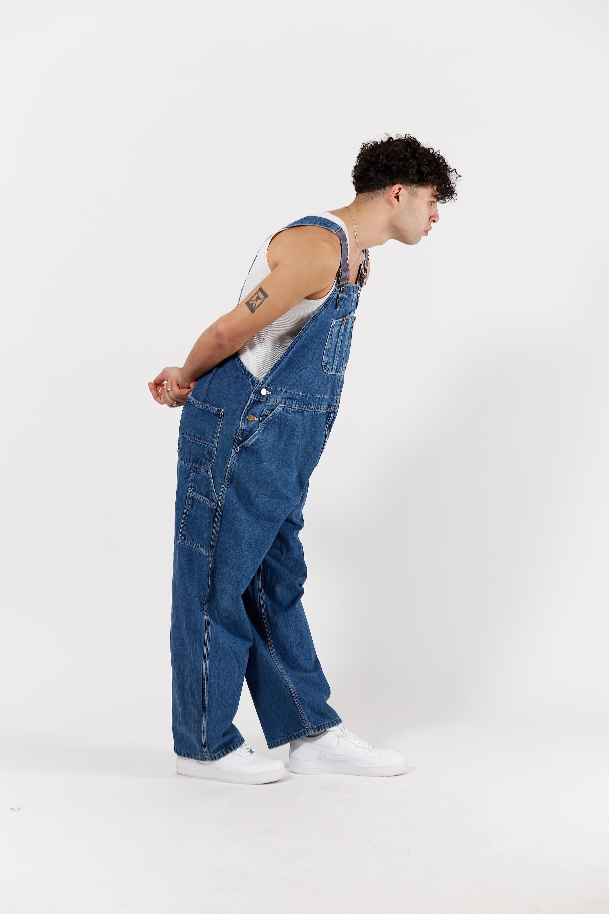 Carhartt Carpenter Denim Overalls in a vintage style from thrift store Twise Studio