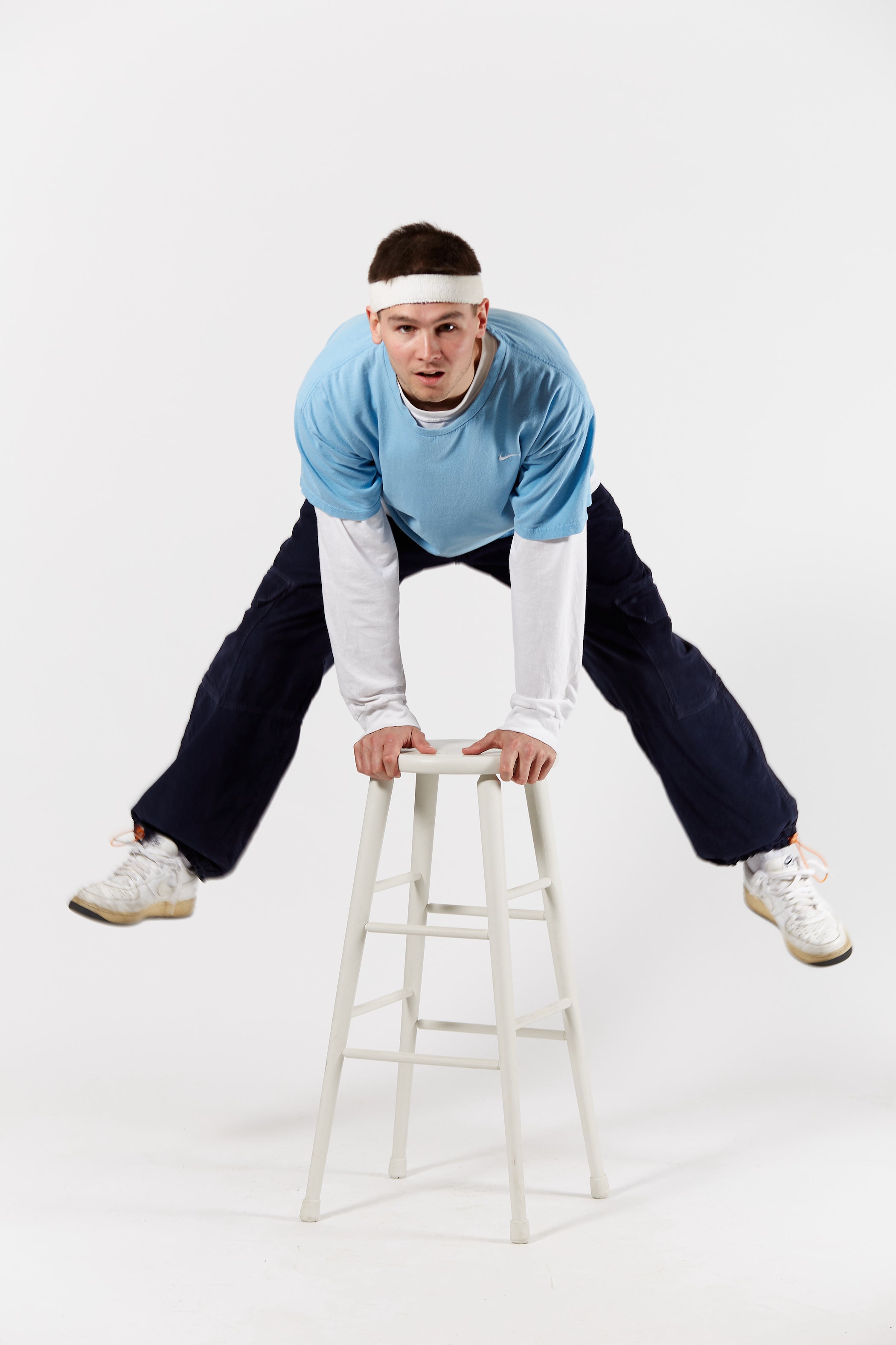 Nike Embroidered Swoosh T-shirt in a vintage style from thrift store Twise Studio