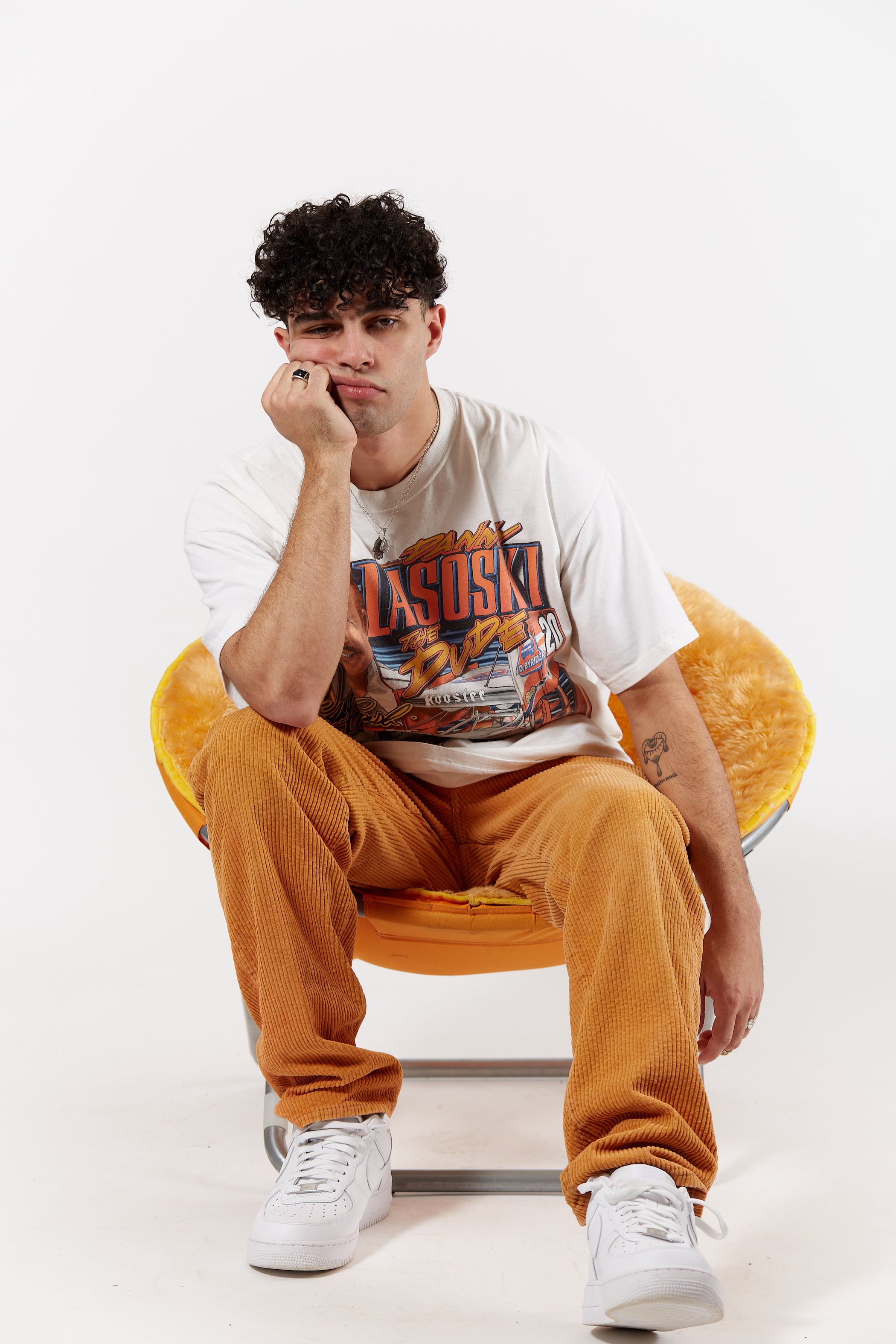 2000s Danny Lasoski Racing T-shirt in a vintage style from thrift store Twise Studio