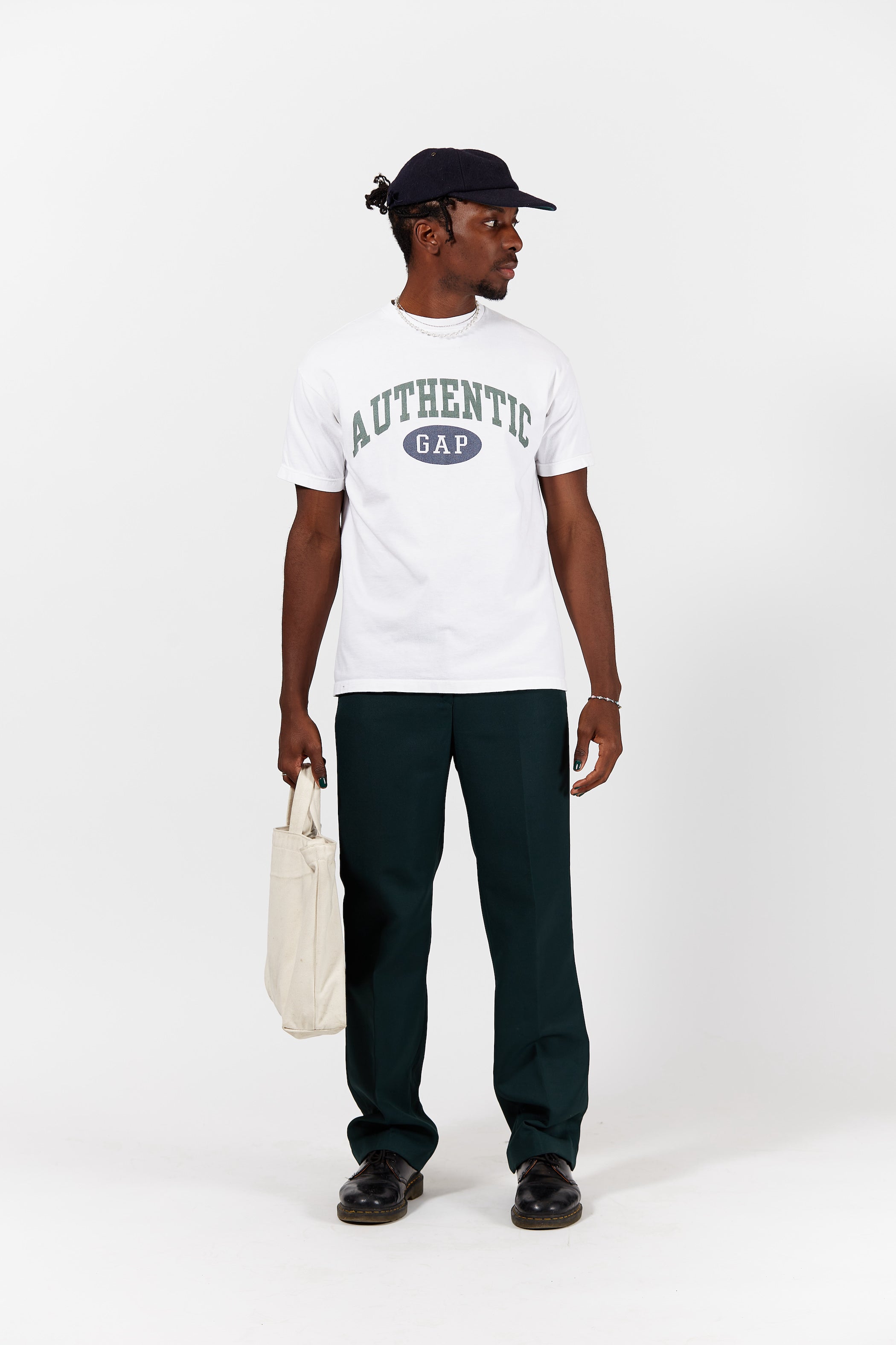 Gap Athentic Spellout T-shirt in a vintage style from thrift store Twise Studio