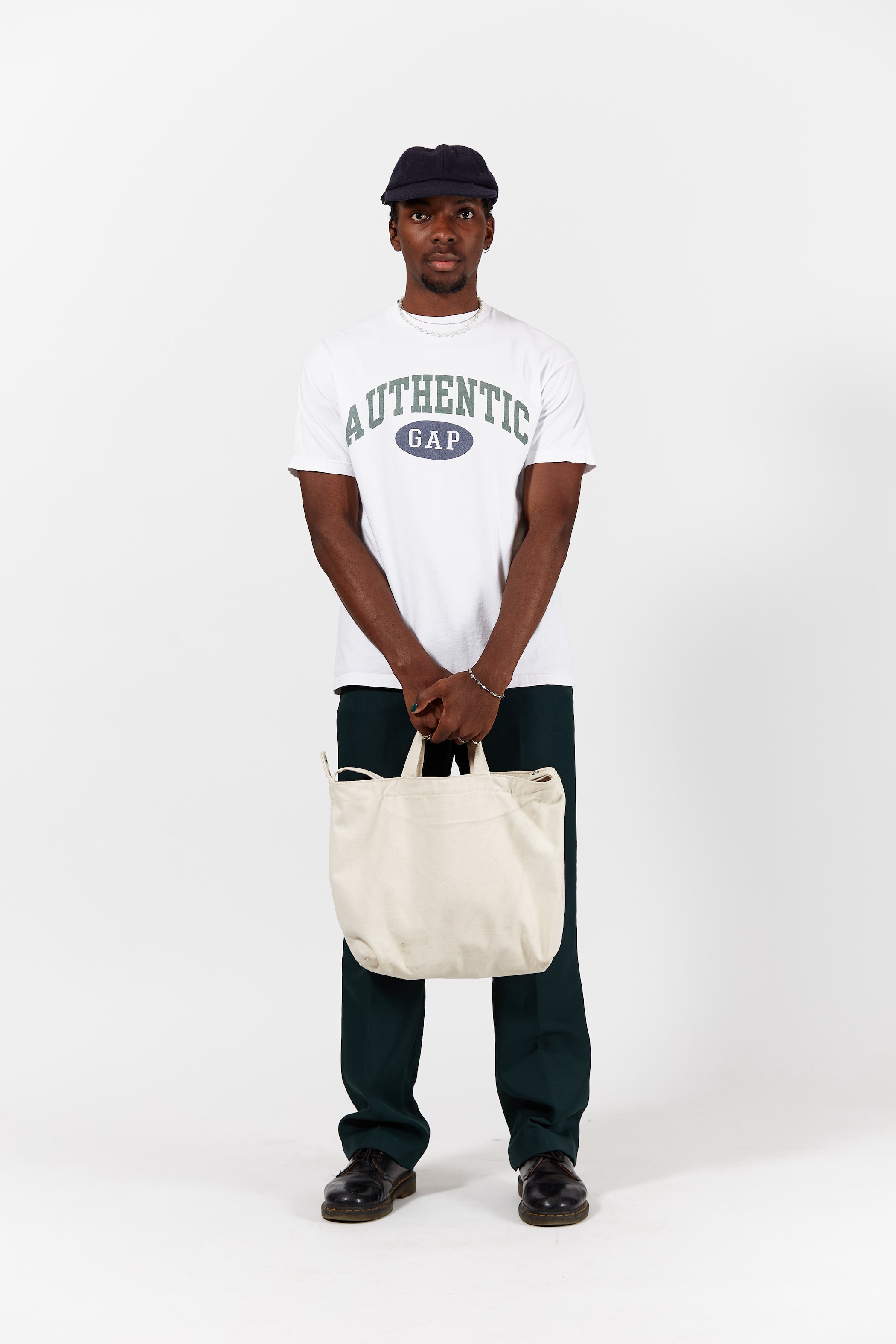 Gap Athentic Spellout T-shirt in a vintage style from thrift store Twise Studio