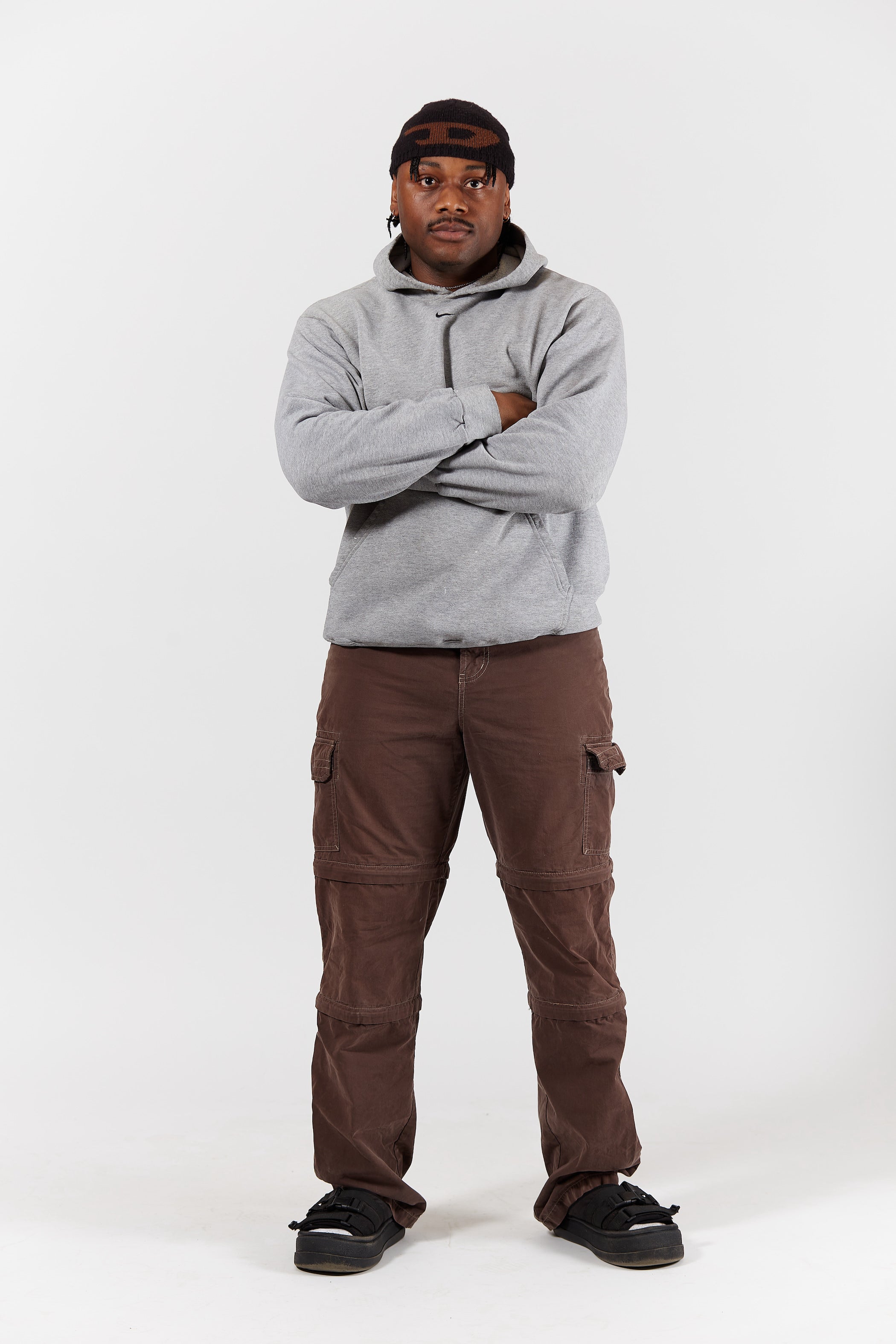 2000s Nike Center Swoosh Hoodie in a vintage style from thrift store Twise Studio