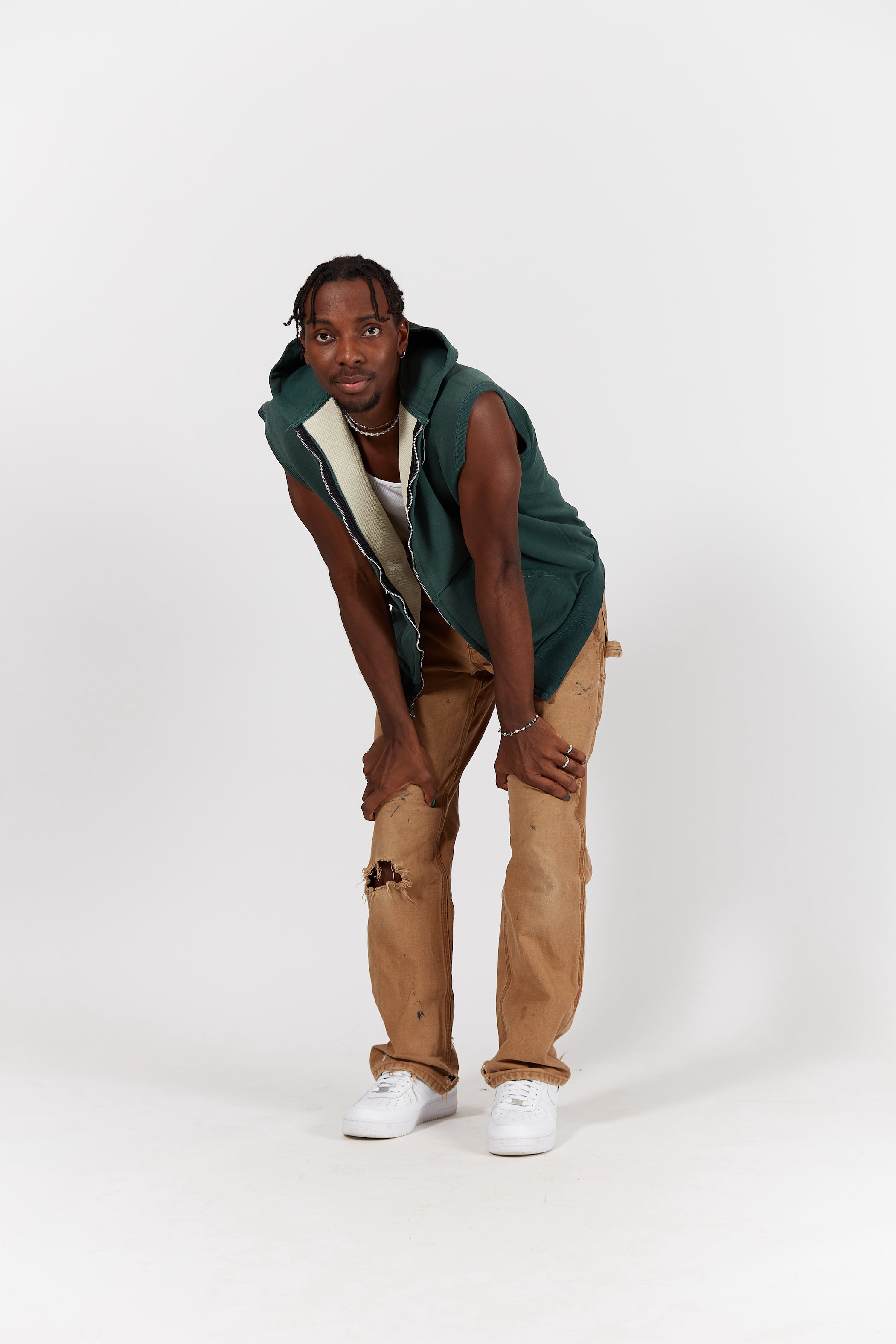 Carhartt Thermal Lined Hooded Vest in a vintage style from thrift store Twise Studio