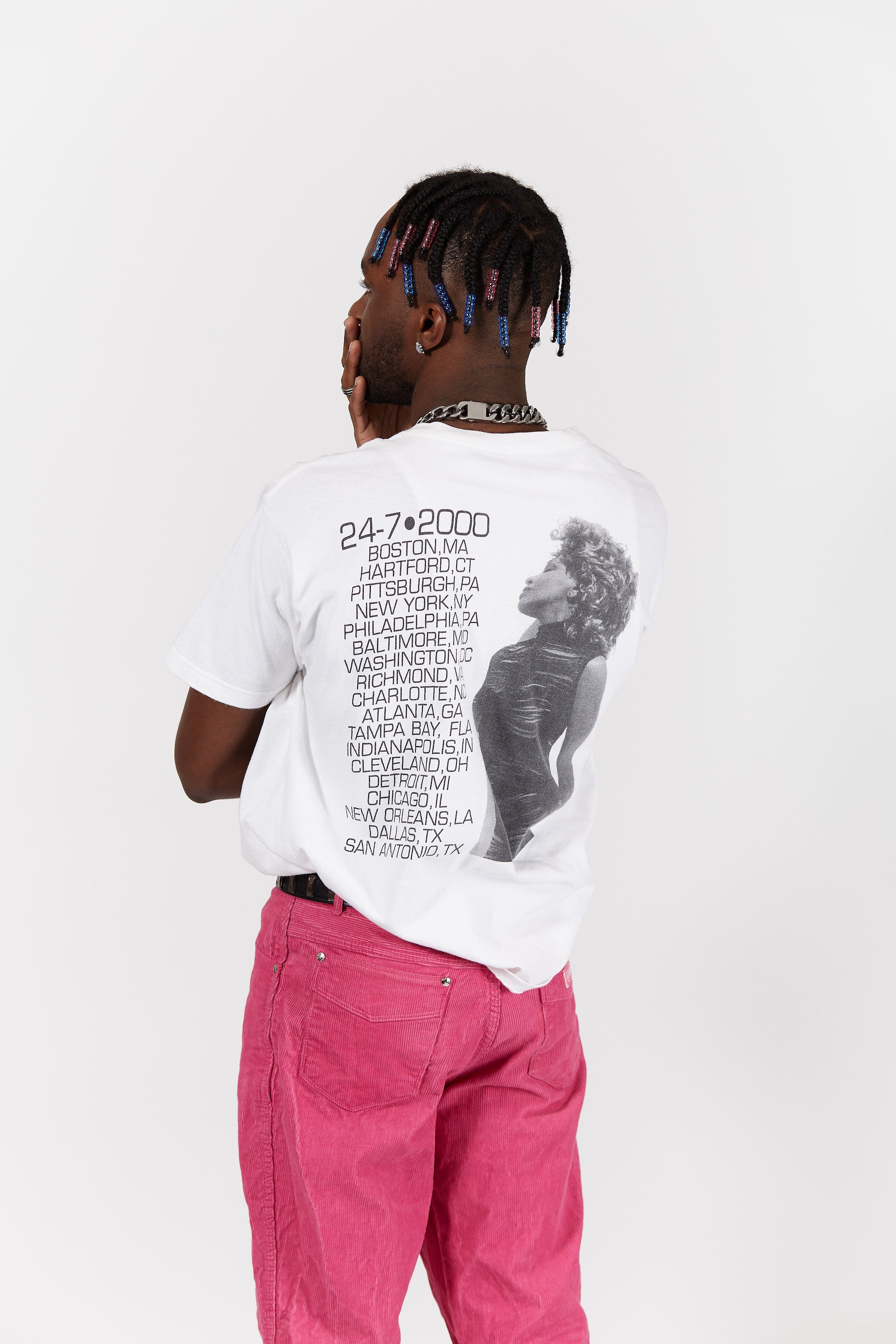 Tina Turner 2000s Tour T-shirt in a vintage style from thrift store Twise Studio